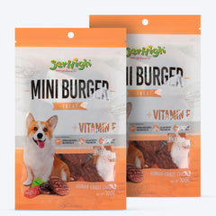 JerHigh Mini Burger Dog Treats - 100 g